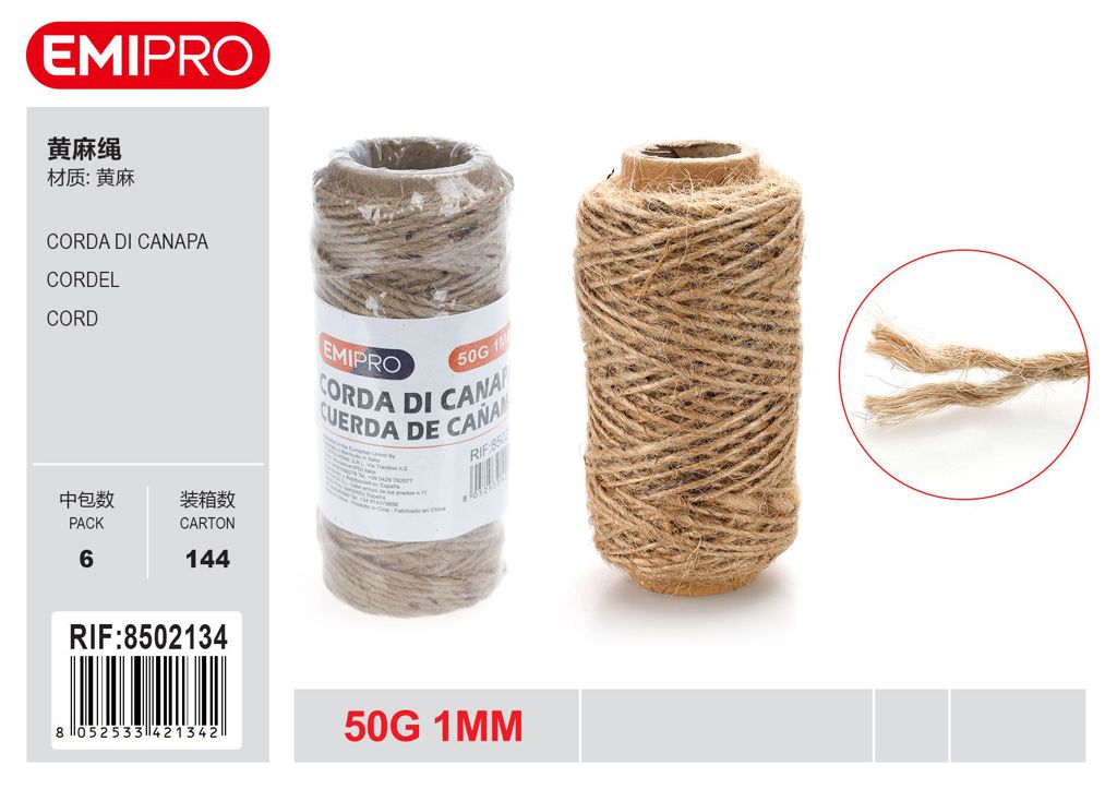 Corda Di Canapa 50G 1mm