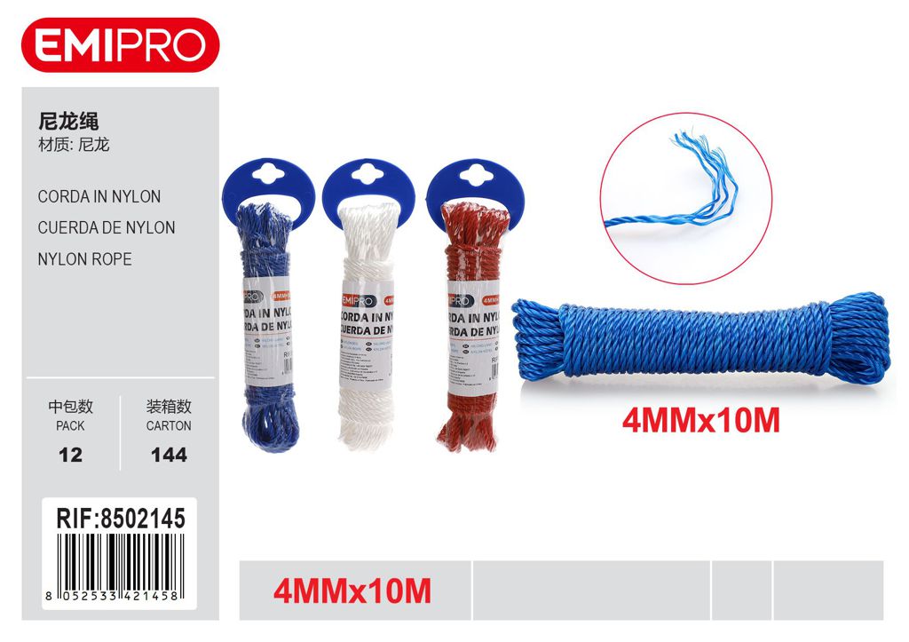 Corda In Nylon 4mm*10M