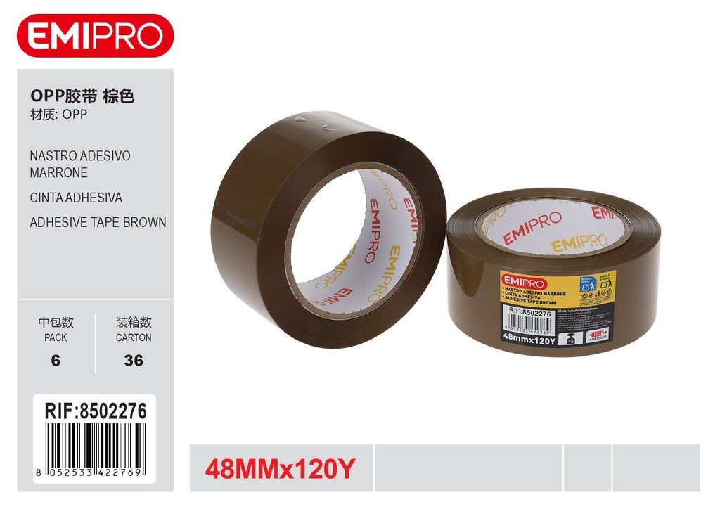 Nastro Adesivo Marrone 48mm*120Y