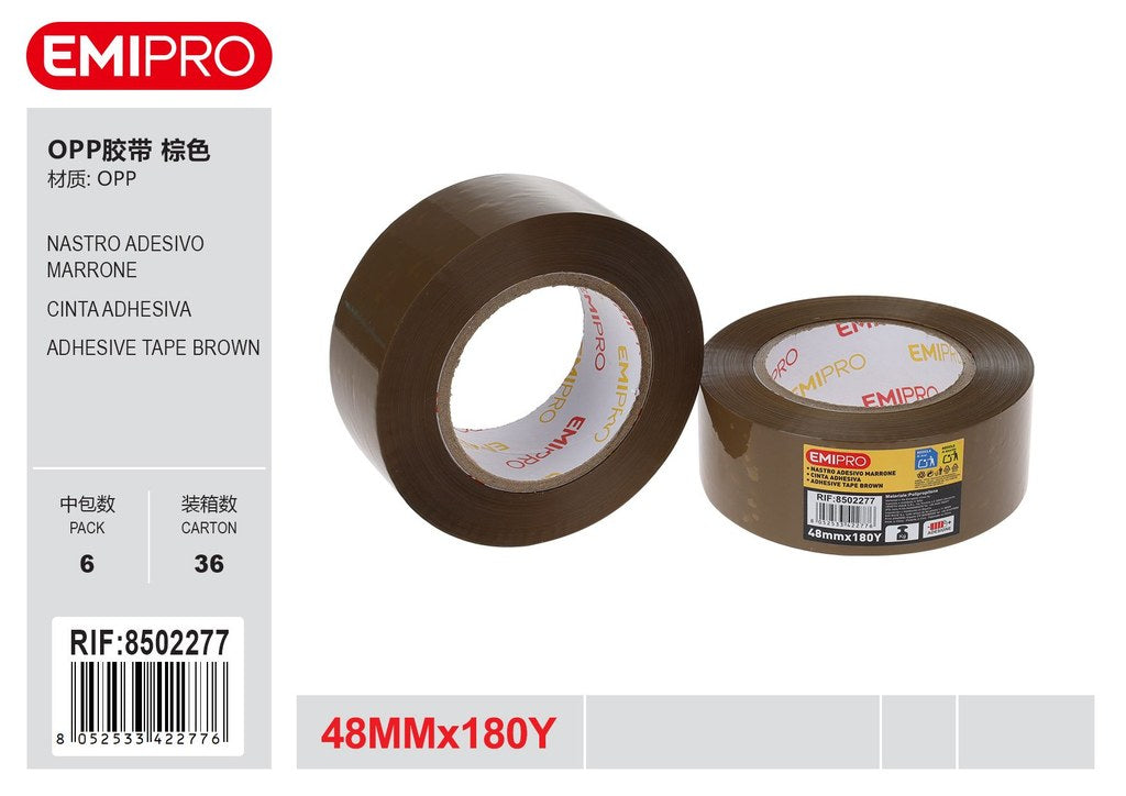 Nastro Adesivo Marrone 48mm*180Y