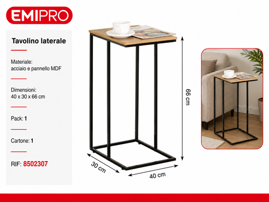 Tavolino Laterale 40*30*66cm