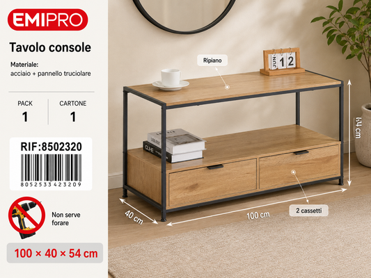 Tavolo Consolle 100*40*54cm