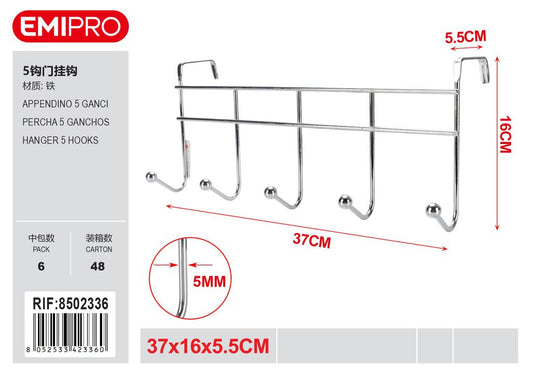 Appendino 5 Ganci 37*16*5.5cm