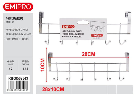 Appendino 6 Ganci 28*10cm