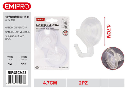 Ganci Con ventosa 47mm 2Pcs