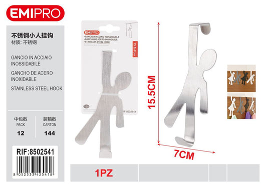 Gancio In Acciaio Inossidabile - Boy Nero 15.5*7.5cm 1Pz
