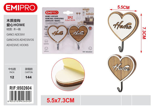 Ganci Adesivi 2Pz 5.5*7.3cm