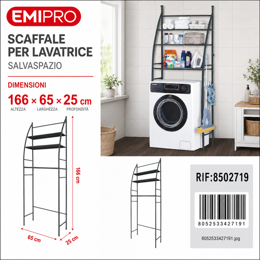 Scaffale per Lavatrice 166*65*25cm