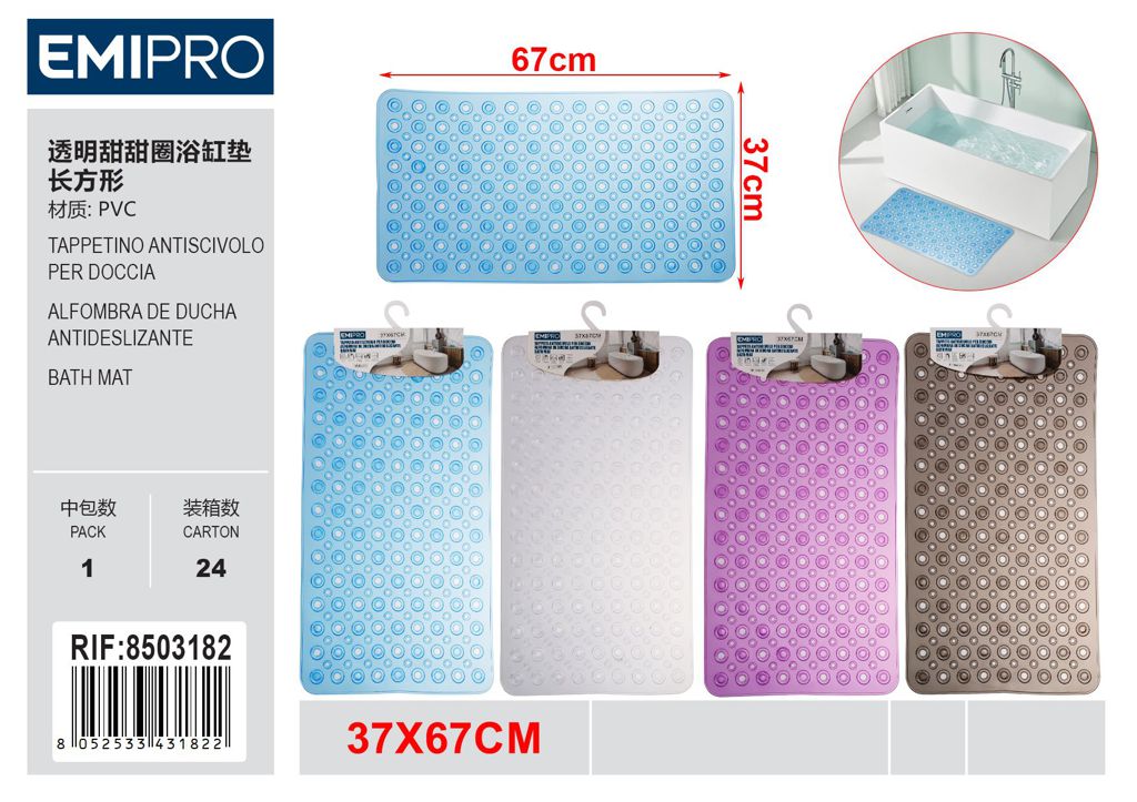 Tappeto Antiscivolo Per Doccia 35*67cm