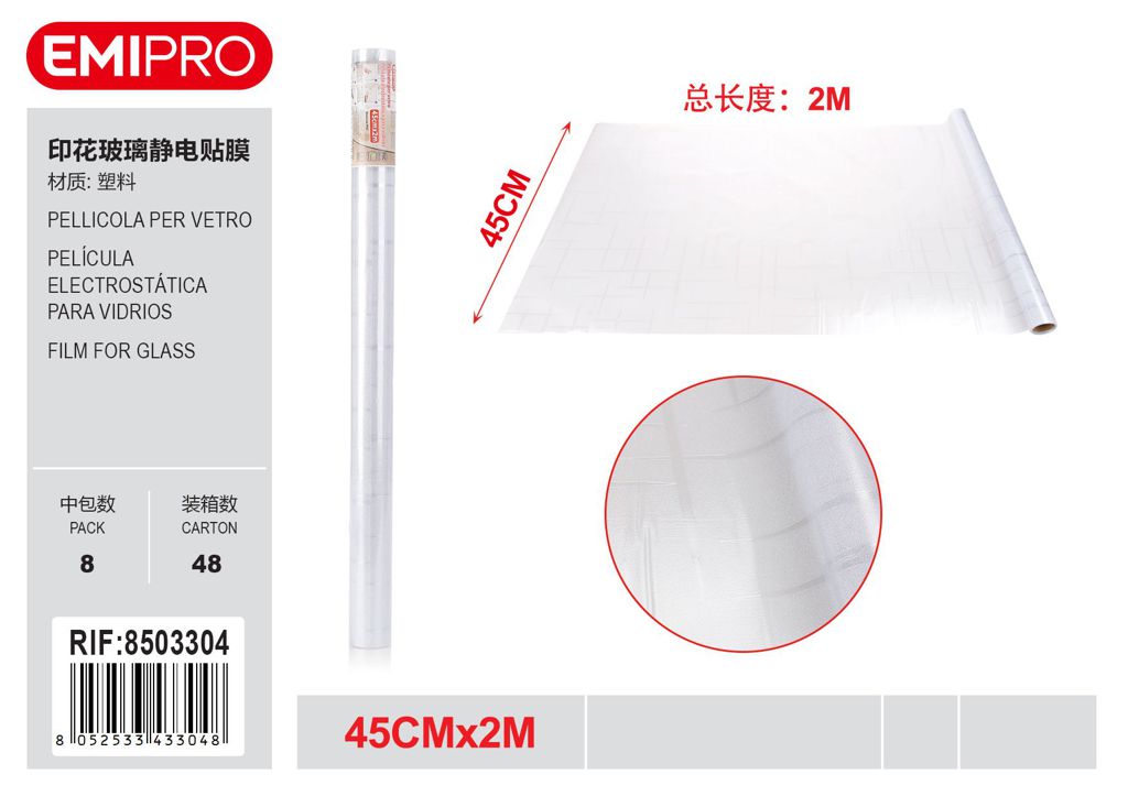 Pellicola Per vetro 45cm*2M