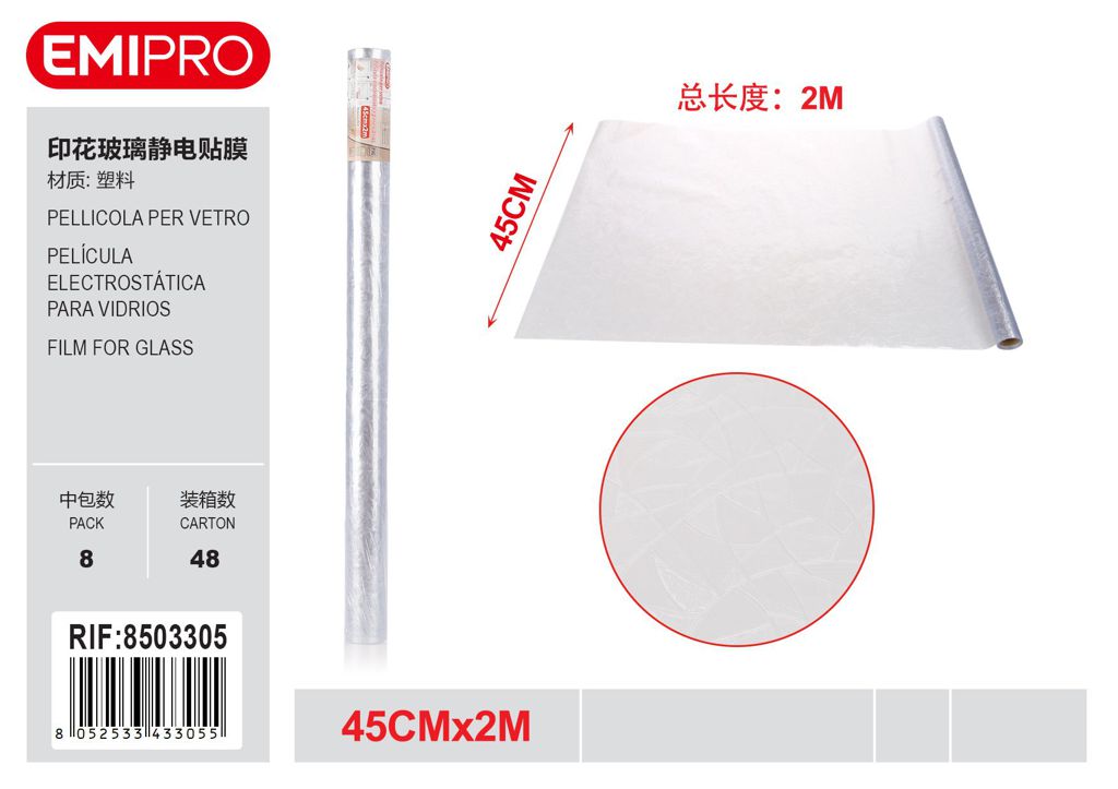 Pellicola Per vetro 45cm*2M