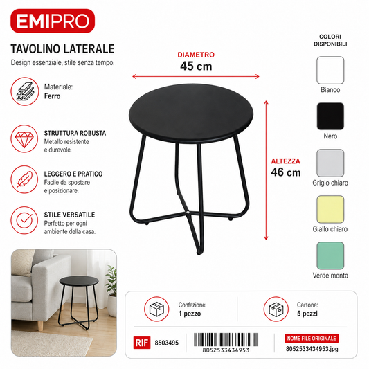 Tavolino Laterale 45*46cm