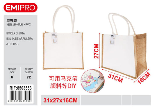Borsa Di Juta 31*27*16cm