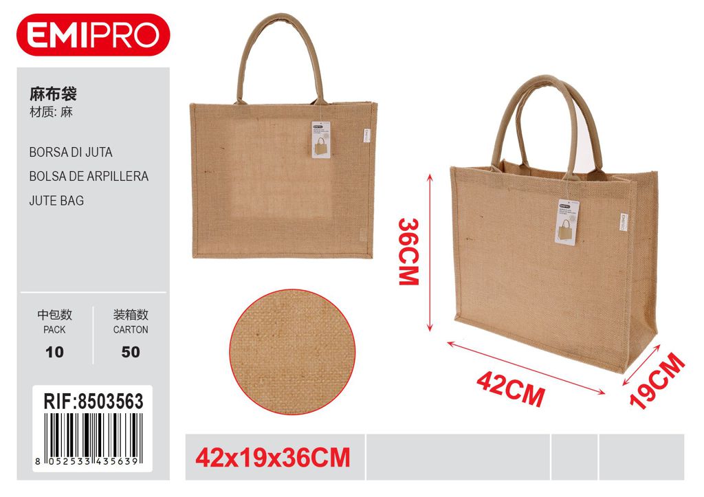 Borsa Di Juta 42*19*36cm 42*19*36cm