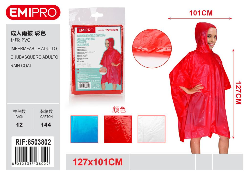Impermeabile Adulto 127*101cm