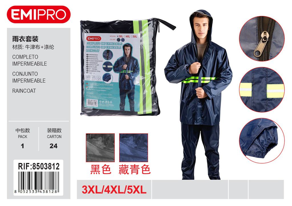 Completo Impermeabile 3Xl 4Xl 5Xl