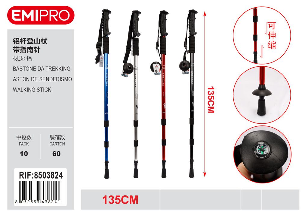 Bastone Da Trekking 135cm