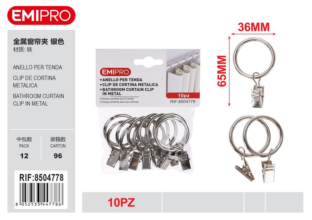 Anello Per Tenda 10Pz