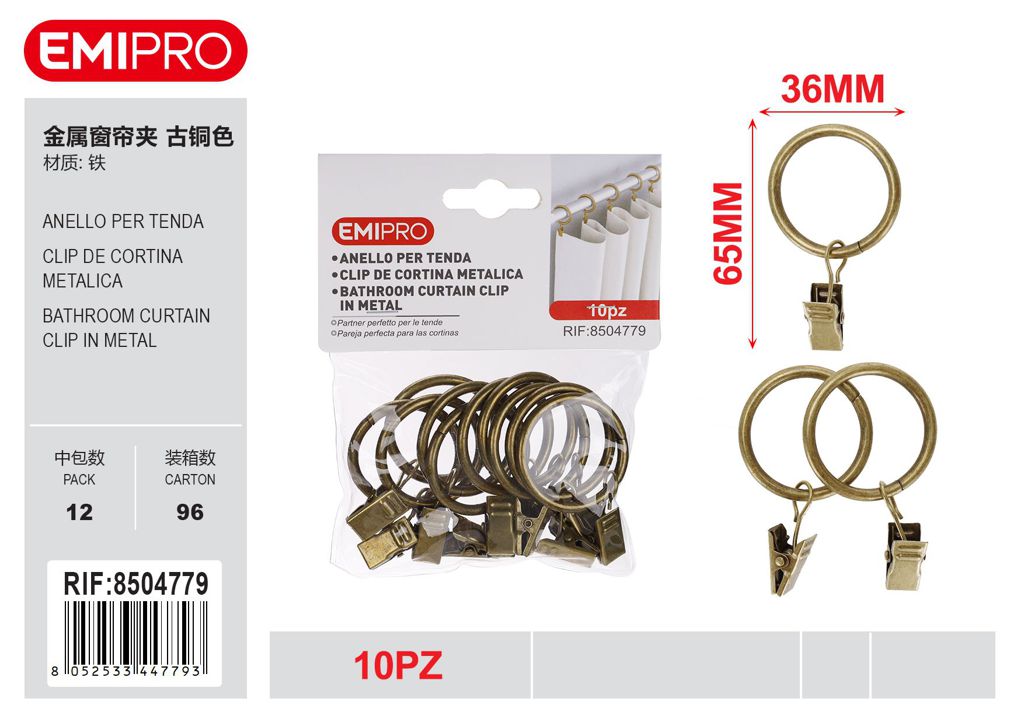 Anello Per Tenda 10Pz