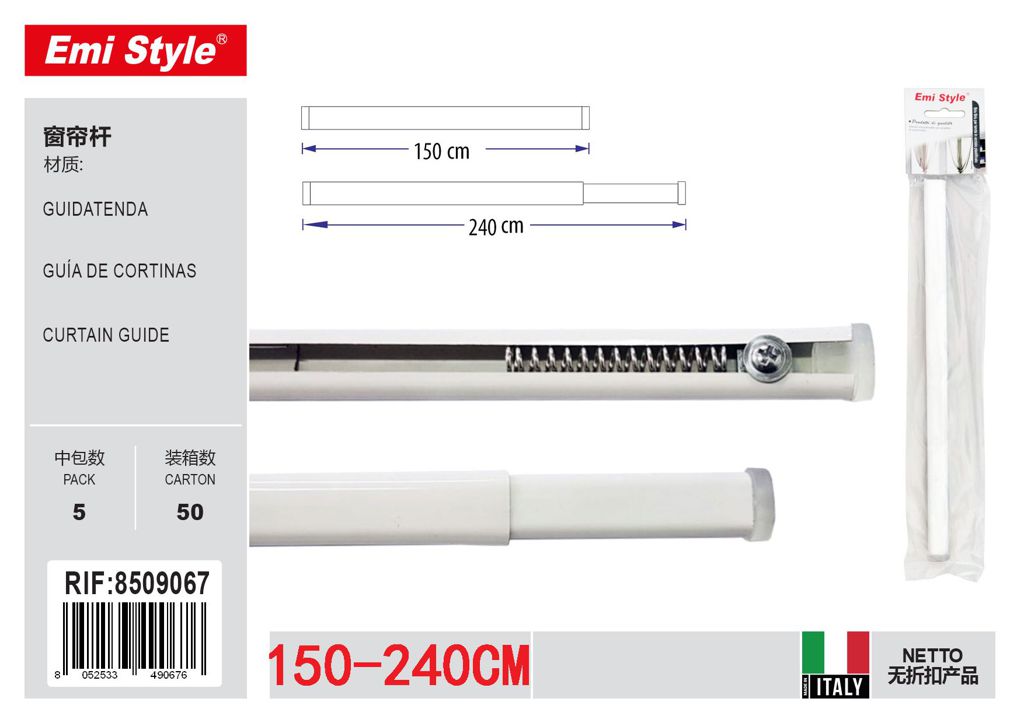 Guidatenda Bianca Piatty cm. 150/240 Self Serv