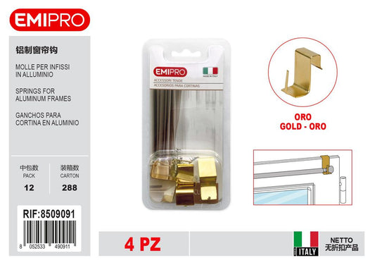 Molle Per Infissi In Alluminio Oro Bl 4Pz
