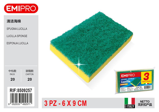 Spugna Lucilla 3Pz 6*9cm