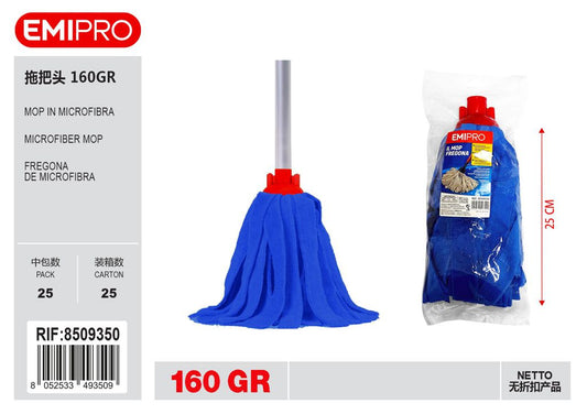 Mop In Microfibra Blu 160Gr
