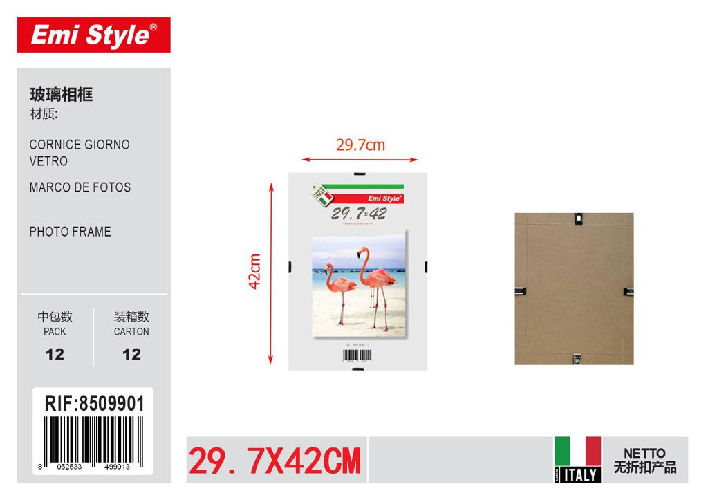 Cornice Giorno vetro 29.7X42