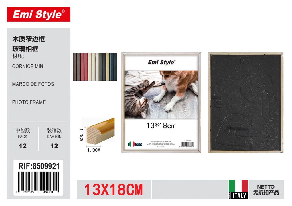 Cornice Mini 13*18 vetro