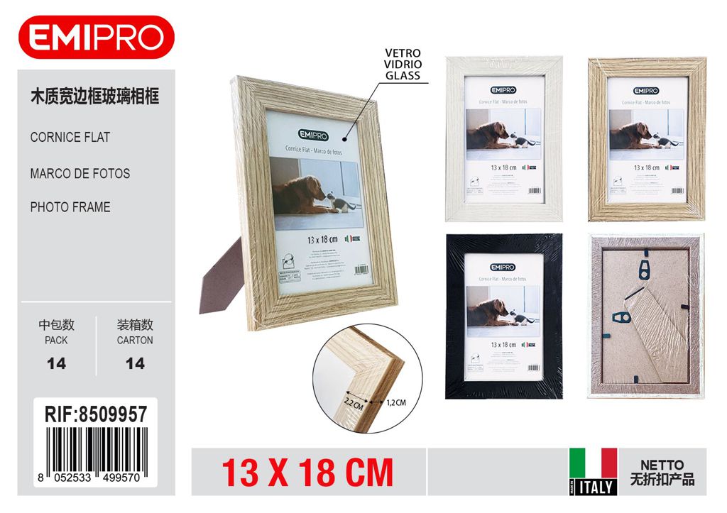 Cornice Flat 13*18 vetro