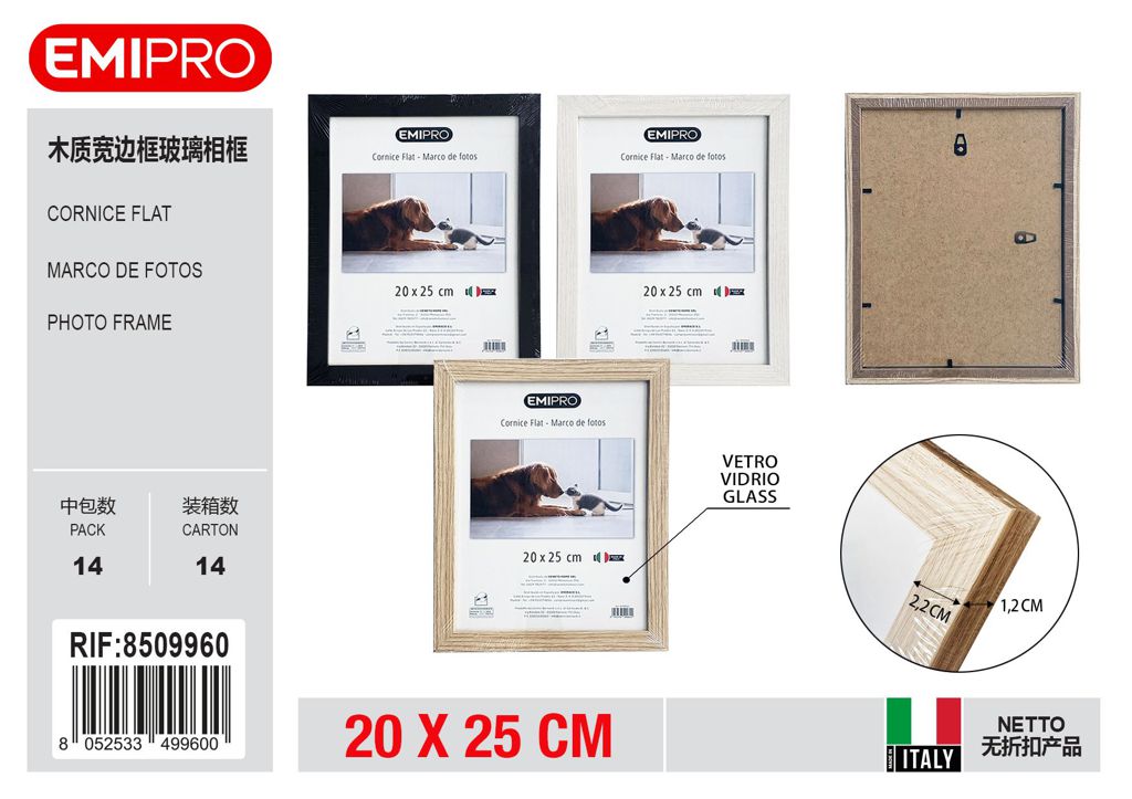 Cornice Flat 20*25 vetro
