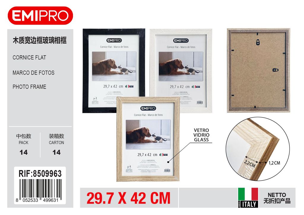 Cornice Flat 29.7*42 vetro