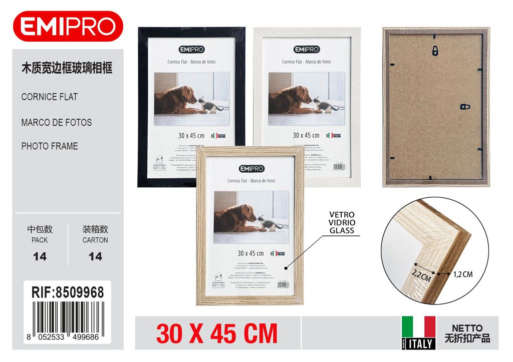 Cornice Flat 30*45 vetro