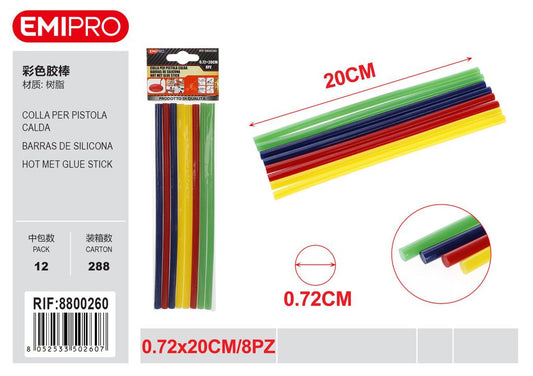Colla Per Pistola Calda 0.72cm*20cm 8Pz