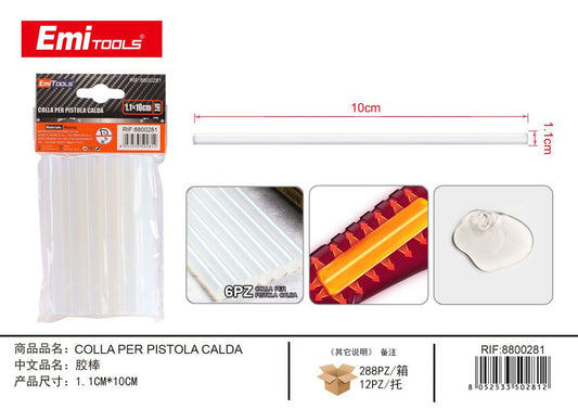 Colla Per Pistola Calda 1.12*10cm 6Pz