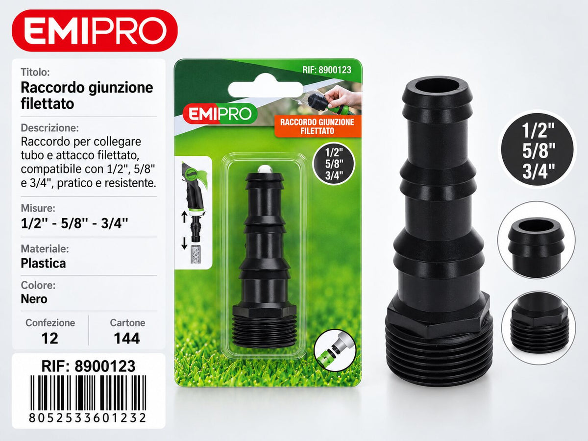 RACCORDO GIUNZIONE 1/2#-5/8#-3/4#