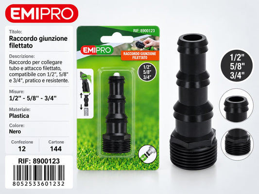 RACCORDO GIUNZIONE 1/2#-5/8#-3/4#