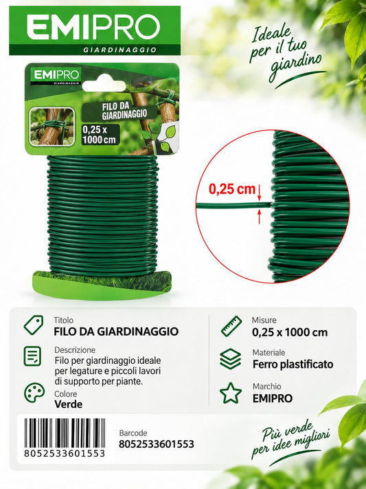 FILO GIARDINAGGIO 0.25*1000CM