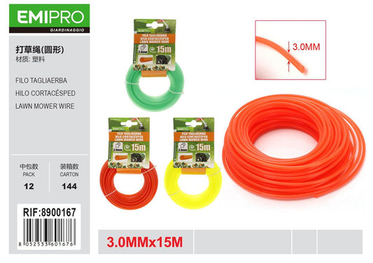 FILO TAGLIAERBA 3.0*15M