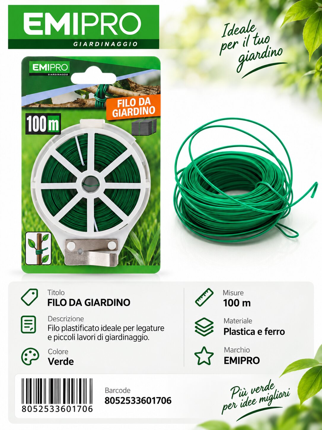 FILO DA GIARDINO 100M