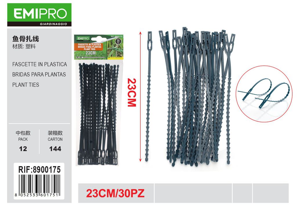 FASCETTE IN PLASTICA 23CM 30PZ