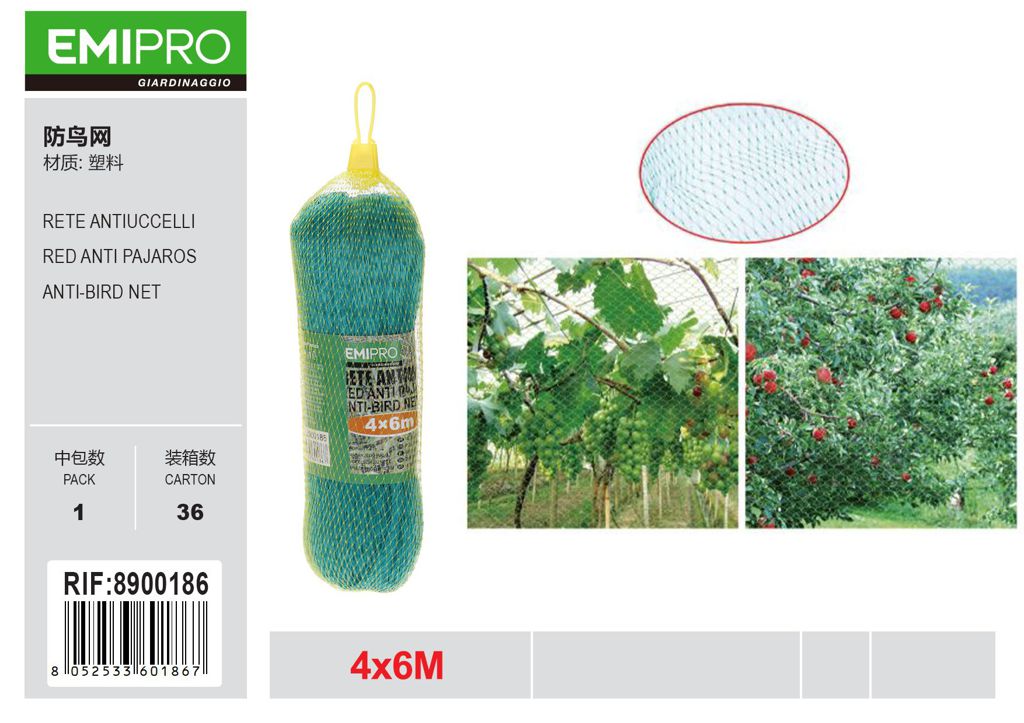RETE ANTIUCCELLI 4*6M 6405045