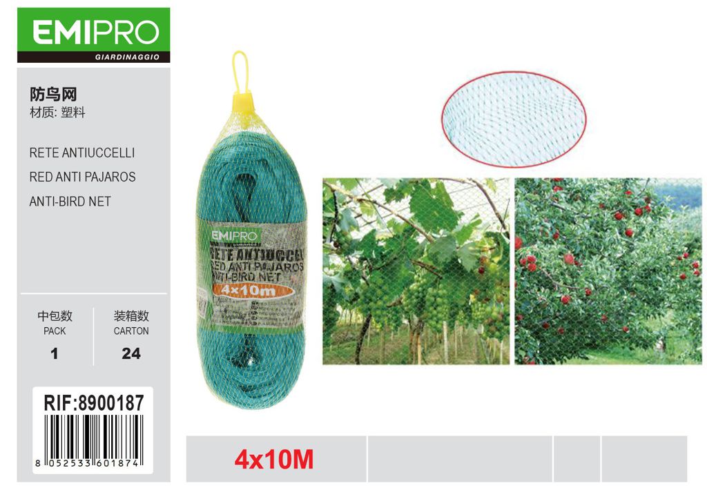 RETE ANTIUCCELLI 4*10M 6405046