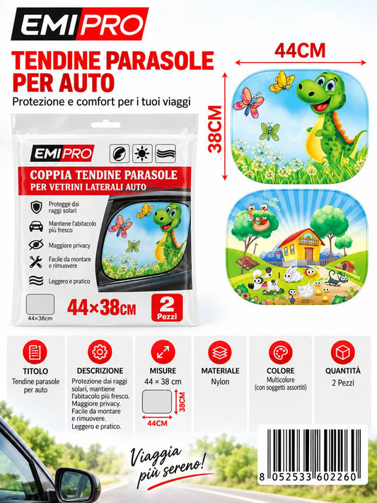 Parasole Da Auto 44*38cm 2Pcs