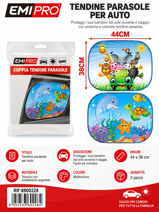 Parasole Da Auto 44*38cm 2Pcs