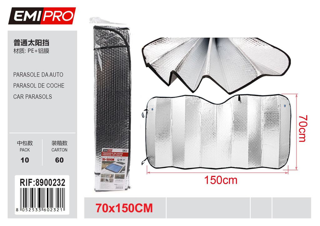 Parasole Da Auto 70*150cm