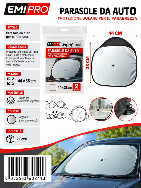 Parasole Da Auto 44*38cm 2Pcs