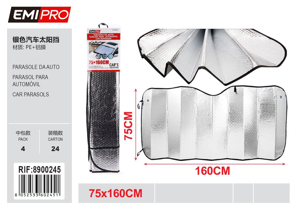 Parasole Da Auto 75X160cm