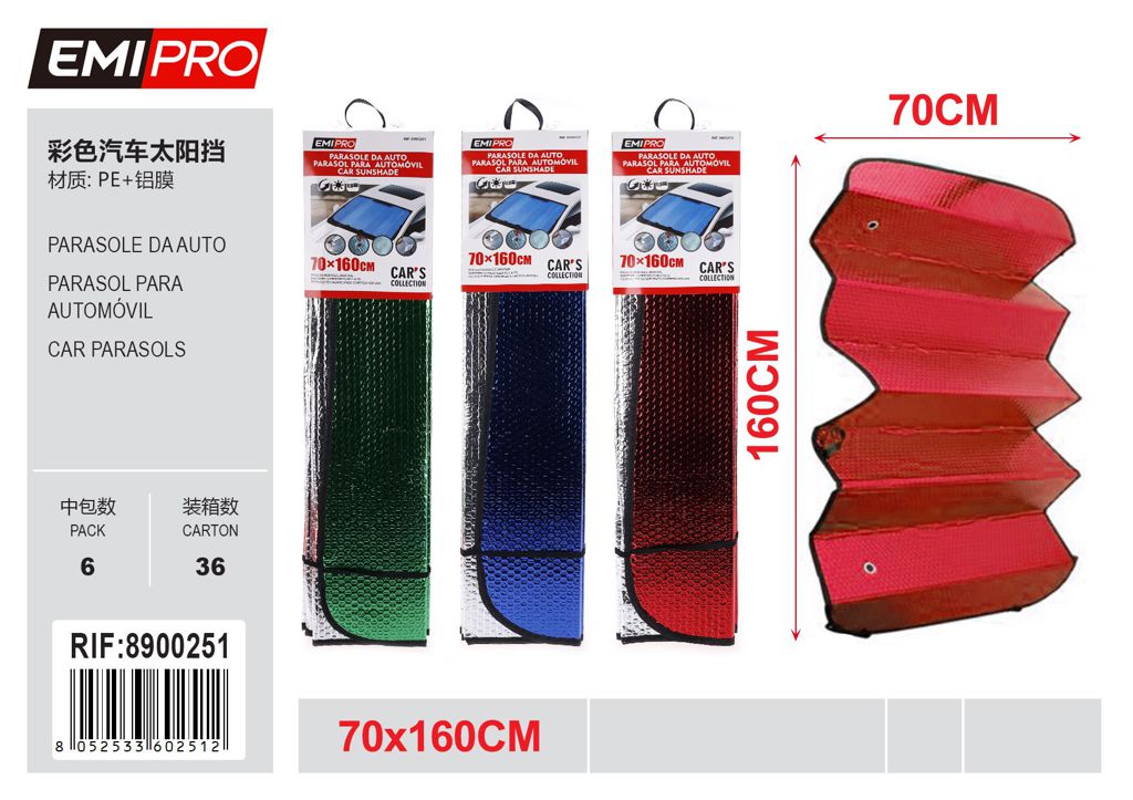 Parasole Da Auto 70*160cm