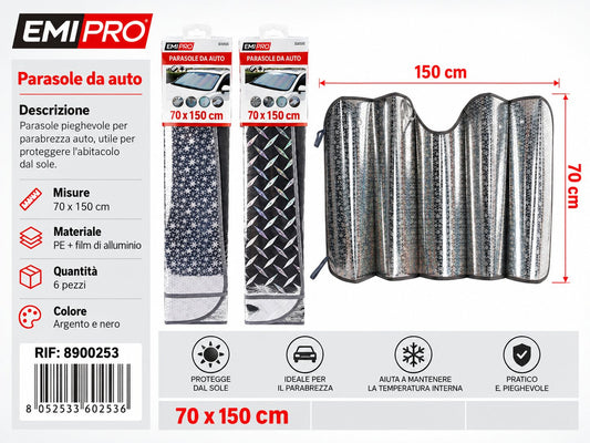 Parasole Da Auto 70*150cm